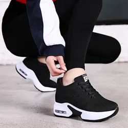 Sneakers traspiranti in Mesh con plateau da donna primavera nuova Casual scarpe da Basket con zeppa Tennis donna spessa donna scarpe da ginnastica estive