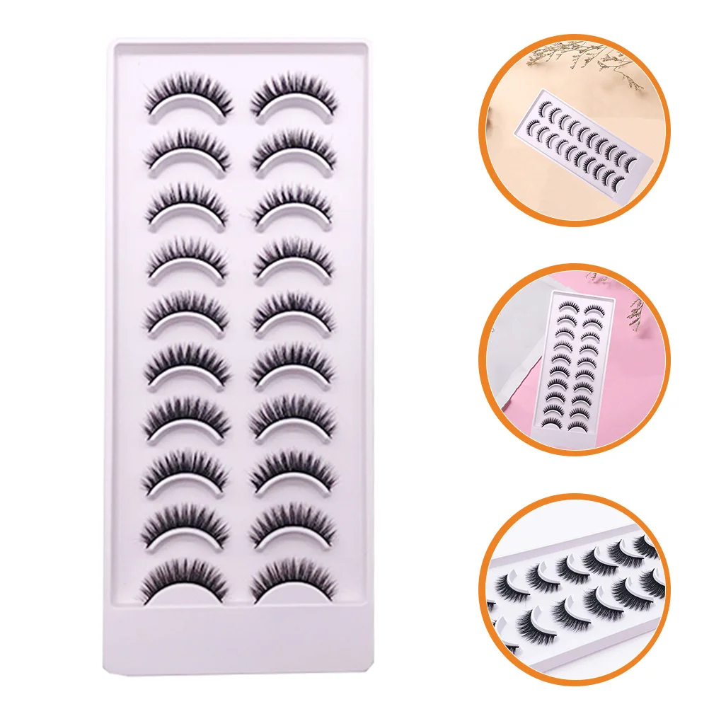 10 أزواج من الرموش الصناعية ثلاثية الأبعاد متعددة الطبقات رموش تجميل كثيفة طبيعية رائعة المظهر رموش مكياج عصرية #5