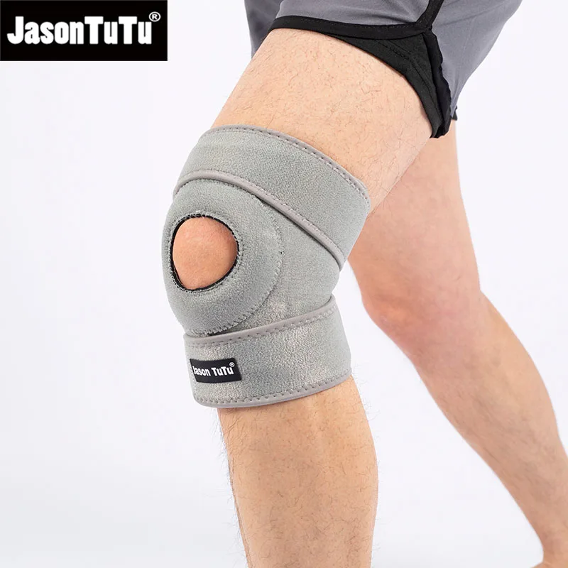 JASONTUTU 1PCS Breathable Four Spring Knee Support Brace Kneepad Adjustable Patella Knee Pads Safety