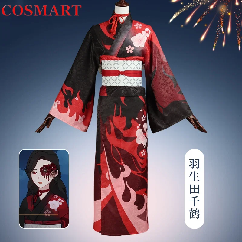 

COSMART Genshin Impact Hanyuuda Chizuru Game Suit Gorgeous Kimono Cosplay Costume Halloween Party Role Play Outfit Women