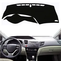 For Honda Civic 9th 2012 2013 2014 2015 Auto Dashboard Cover Mat Pad Anti-UV Dashmat Sunshade Protect Carpet Rug Car Accessories