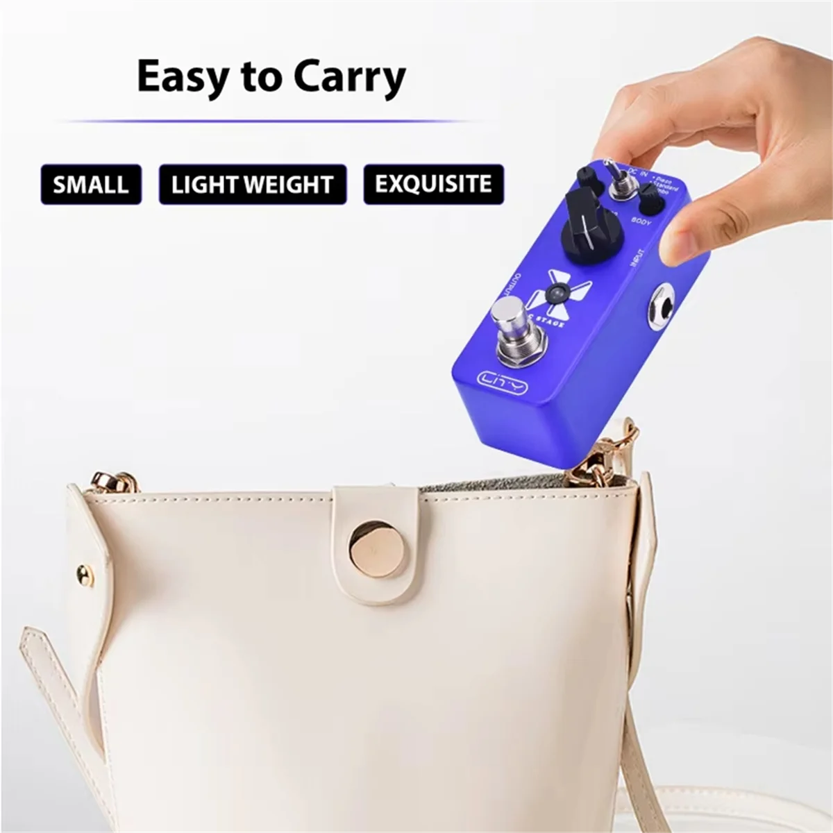 NEW Guitar Effect Pedal Acoustic Simulation AC Stage Electric Guitar Effect Pedal 3 Modes Piezo/Standard/Giant True Bypass