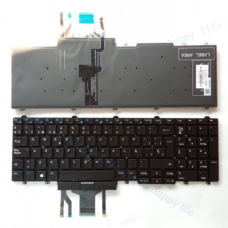 

v+ Laptop Backlit Keyboard for Dell Latitude E5550 E5570 5550 5580 5590 5591 SP