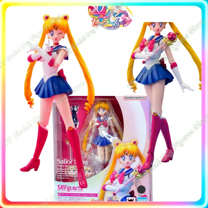 Bandai SHF Sailor Moon Sailor Moon Tsukino Usagi Crystal Heart 30th Anniversary Action Figure Figures Ready Stock