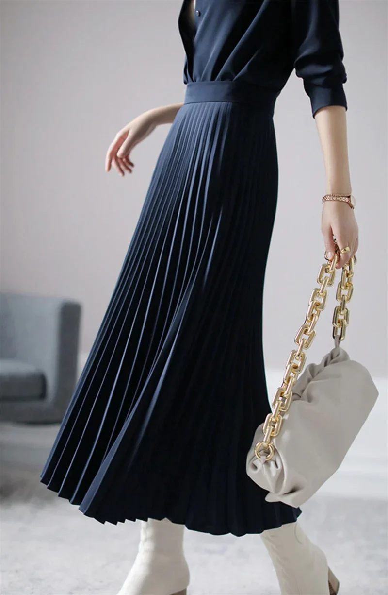 

2024 Spring Autumn New Fashion Style Style Polo Elegant Shirt Long Dress Long Sleeve Premium Dresses