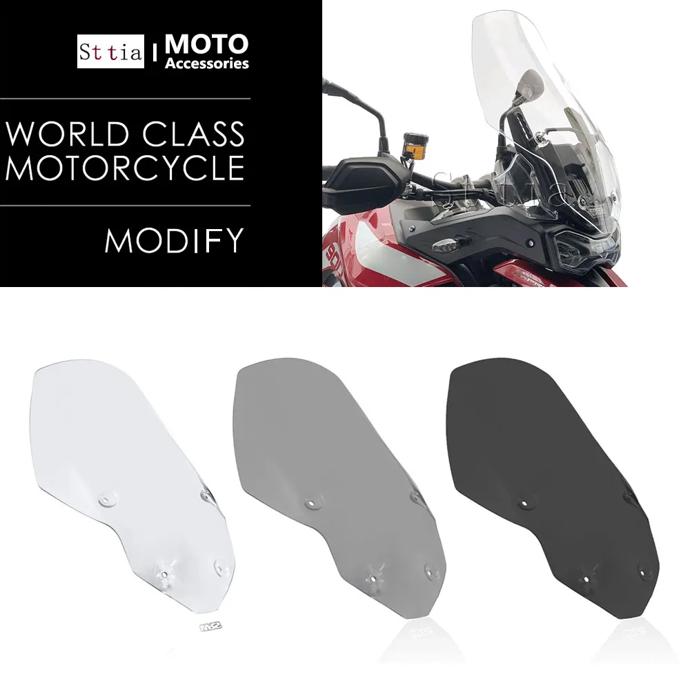 

For Triumph Tiger 850 900 2020-2024 Motorcycle Touring Windshield Windscreens Wind Deflectors Transparent 2021 2022 2023 2024
