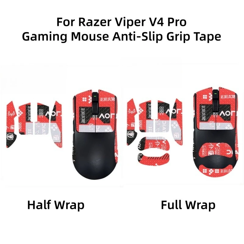 

Mouse Grip Tape Skate Handmade Sticker Non Slip Lizard Skin Suck Sweat ，For Razer Viper V4 Pro 2026 Wireless Mouse