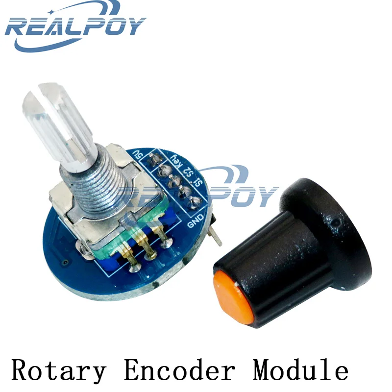 360 Degrees Rotary Encoder Module Rotary Potentiometer Analog Knob Module for Arduino KY-040 RV09 Rotary Encoder EC11 Knob Cap