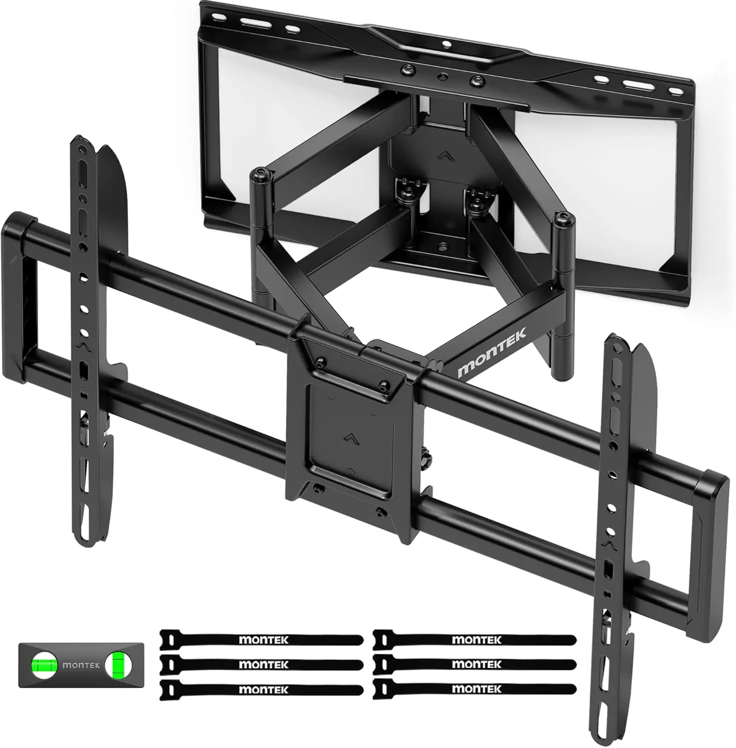 Heavy Duty Full Motion TV Wall Mount for 37-90 inch TVs up to 165lbs, Tool-Free Tilt Swivel Extend, VESA Compatible