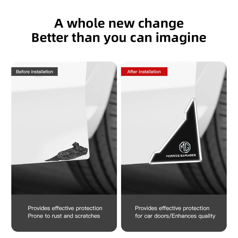 باب السيارة الزاوية المضادة للتصادم غطاء سيليكون حماية المضادة للخدش ملصق ل MG ZS MG3 HS MG5 Rx5 MG4 GT ZST MG6 MG7 GS ZX EZS