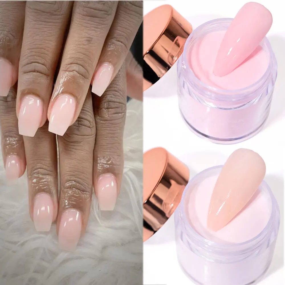 Nude Nail Acrylic Powder 10g/jar Pink Brown Extension/Dipping/Engraving 3in 1 French Acrylic Nail Art Powder Monomer Supplies 22