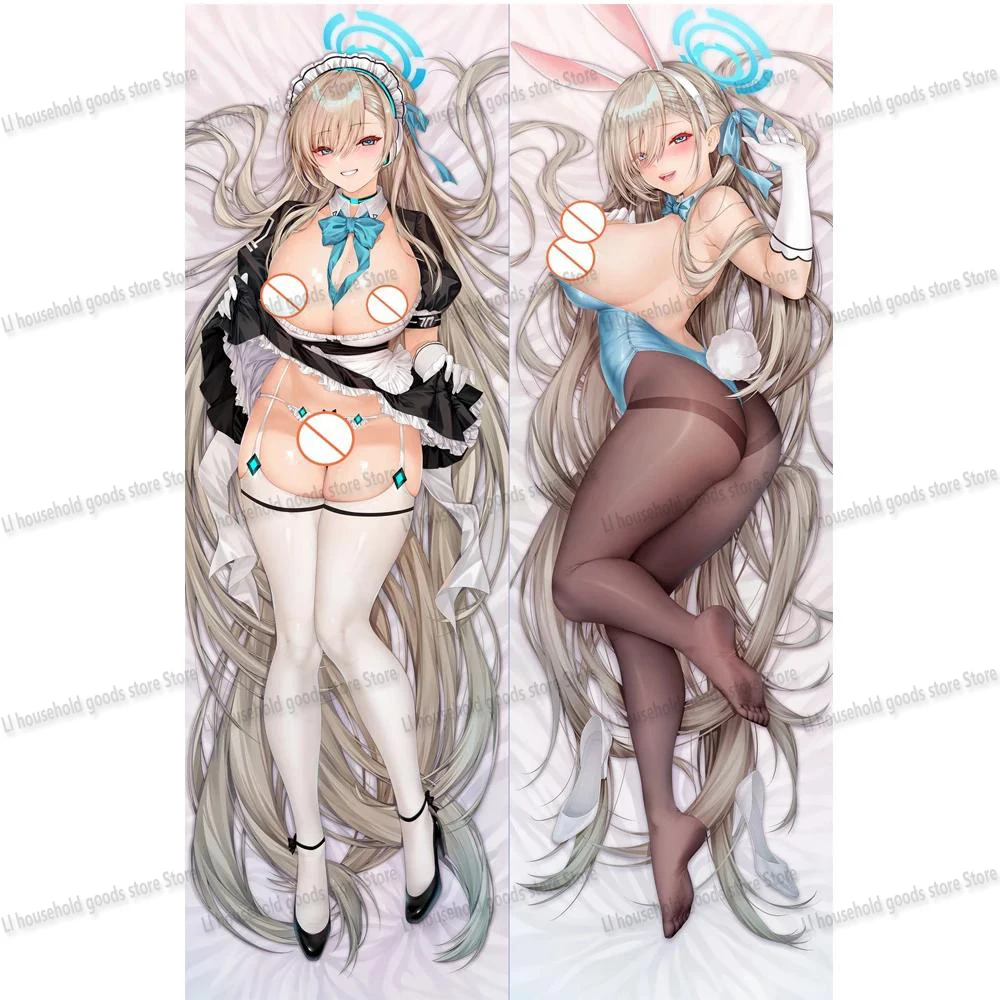 Dakimakura Anime Asuna Blue Archive Print Life-size Body Pillow Cover Pillow Case