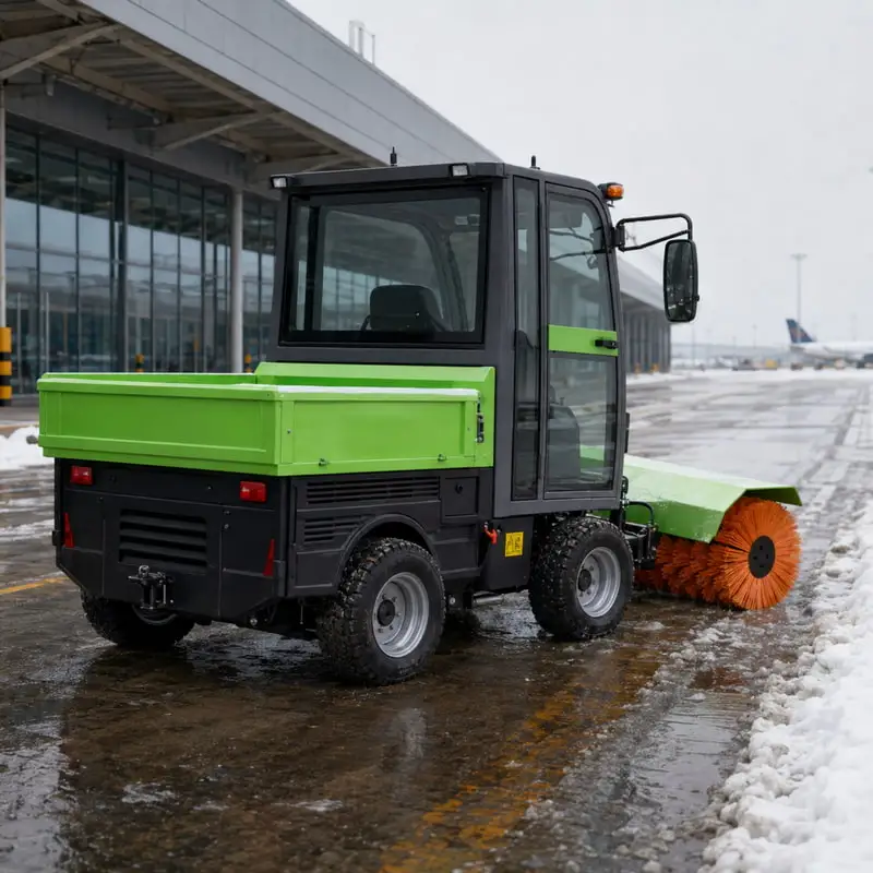 Maneuverable Snow Plough Machine for Daily Snow Control Customized Sidewalk Snow Sweeper for Pedestrian Paths