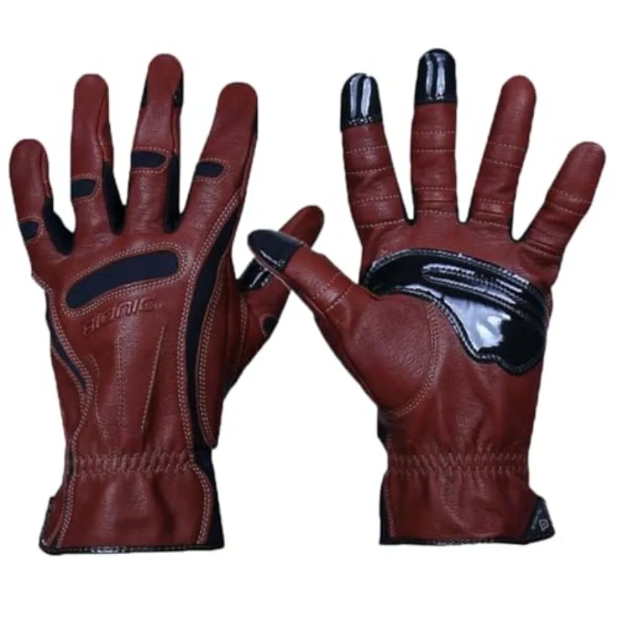 

Gloves Men's Brown Leather Work Gloves with Anatomical Relief Pad System