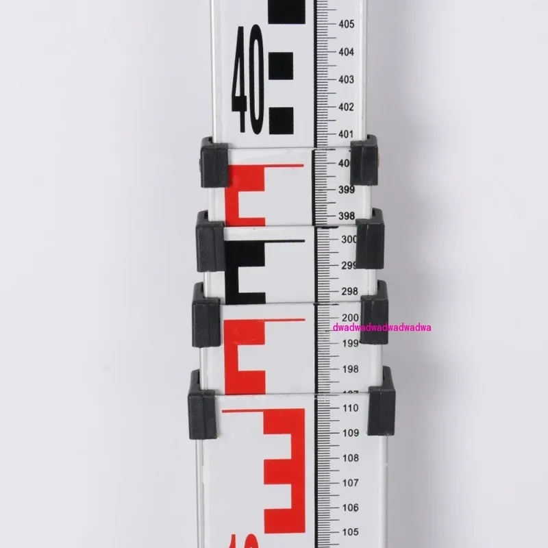 

L9S8 Wider 72mm Telescopic Aluminum Leveling Staff With Dual Scales 3M 4M 5M 7M For Option