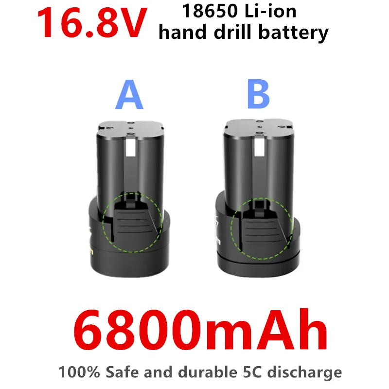 

16.8V 6800mAh rechargeable lithium battery 18650 electric tool accessory, suitable for cordless screwdriver electric hand drill