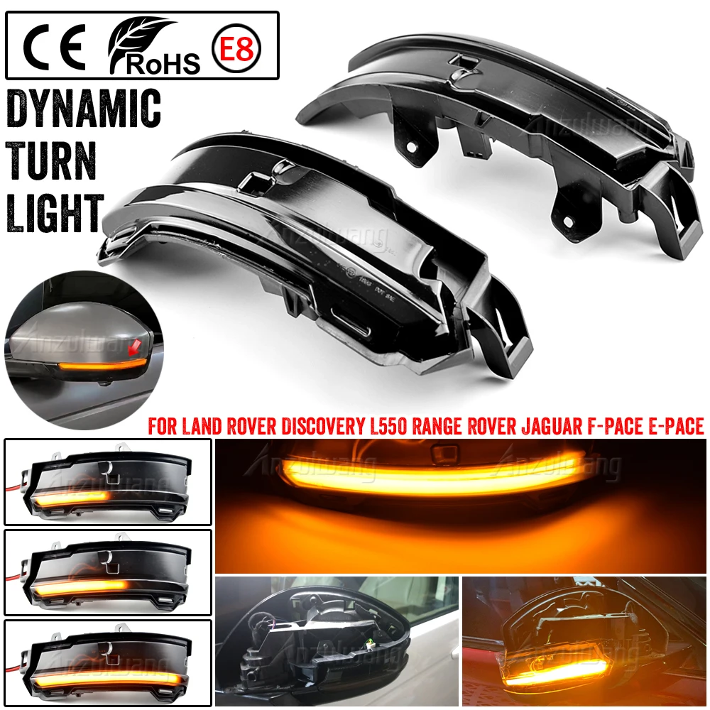 Sequential Flashing Lamp For Land Rover Discovery Sport Range Rover Evoque Velar Jaguar F/E-Pace LED Dynamic Turn Signal Lights