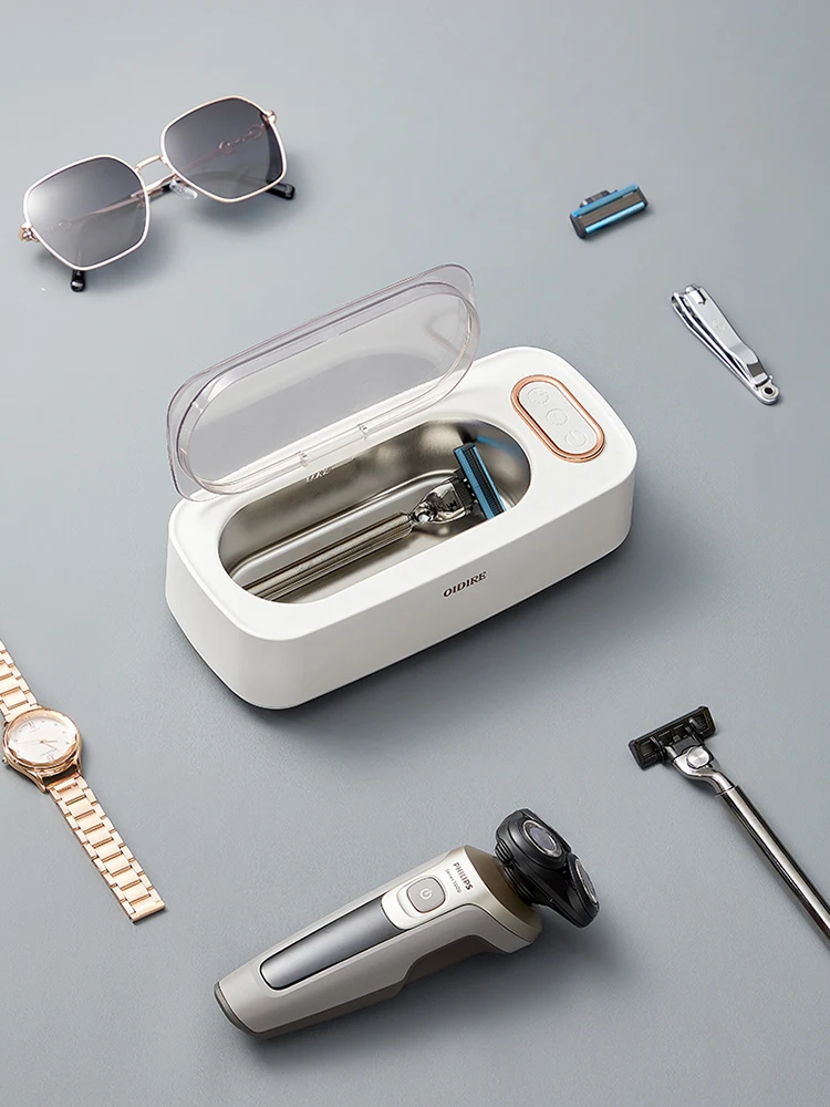 47kHz Ultrasonic Cleaner Ultrasound Cleaning Machine for Jewelry Glass Razor High Frequency Vibration Ultrasound Clean Device