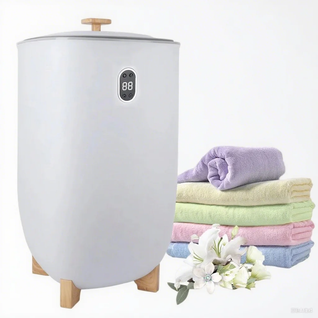 

Fast Heating Towel Warmer Bucket Large Capacity Portable Design ETL Certified for Bathroom Hotel Spa Use