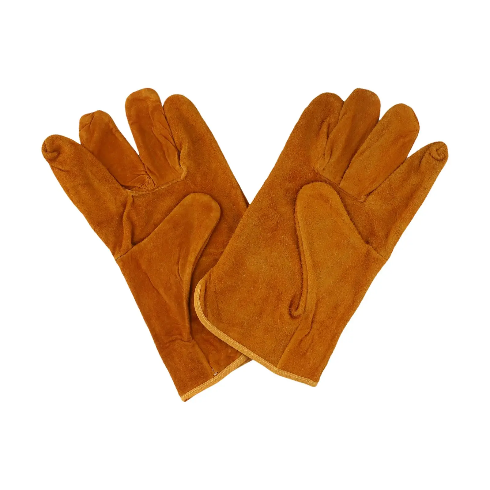 Cowhide Flame-retardant Welding Work Gloves Heat-proof Metal Welding Protector Welding Gloves Heat/Fire Resistant Gloves