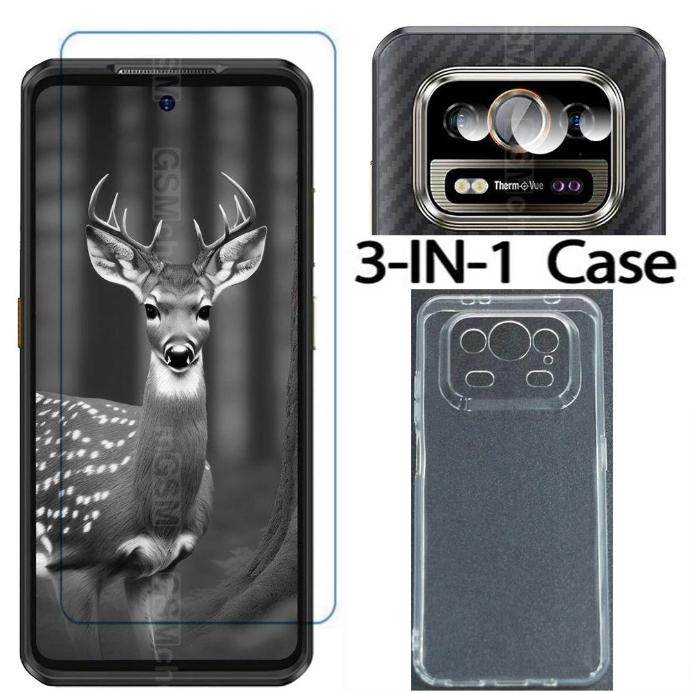 Protective Glass Cover Case on For Ulefone Armor 25T Pro 5G Tempered Glass Screen Protector For Ulefone Armor 25T Pro Film