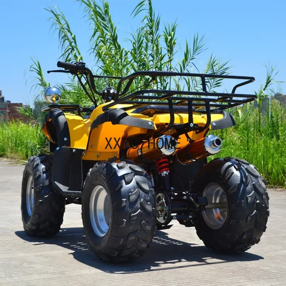 110cc 125cc Mountain Gasoline ATV Manual Little Bull Chain Drive Motor Quad Bike Adult All-terrain Four-wheel