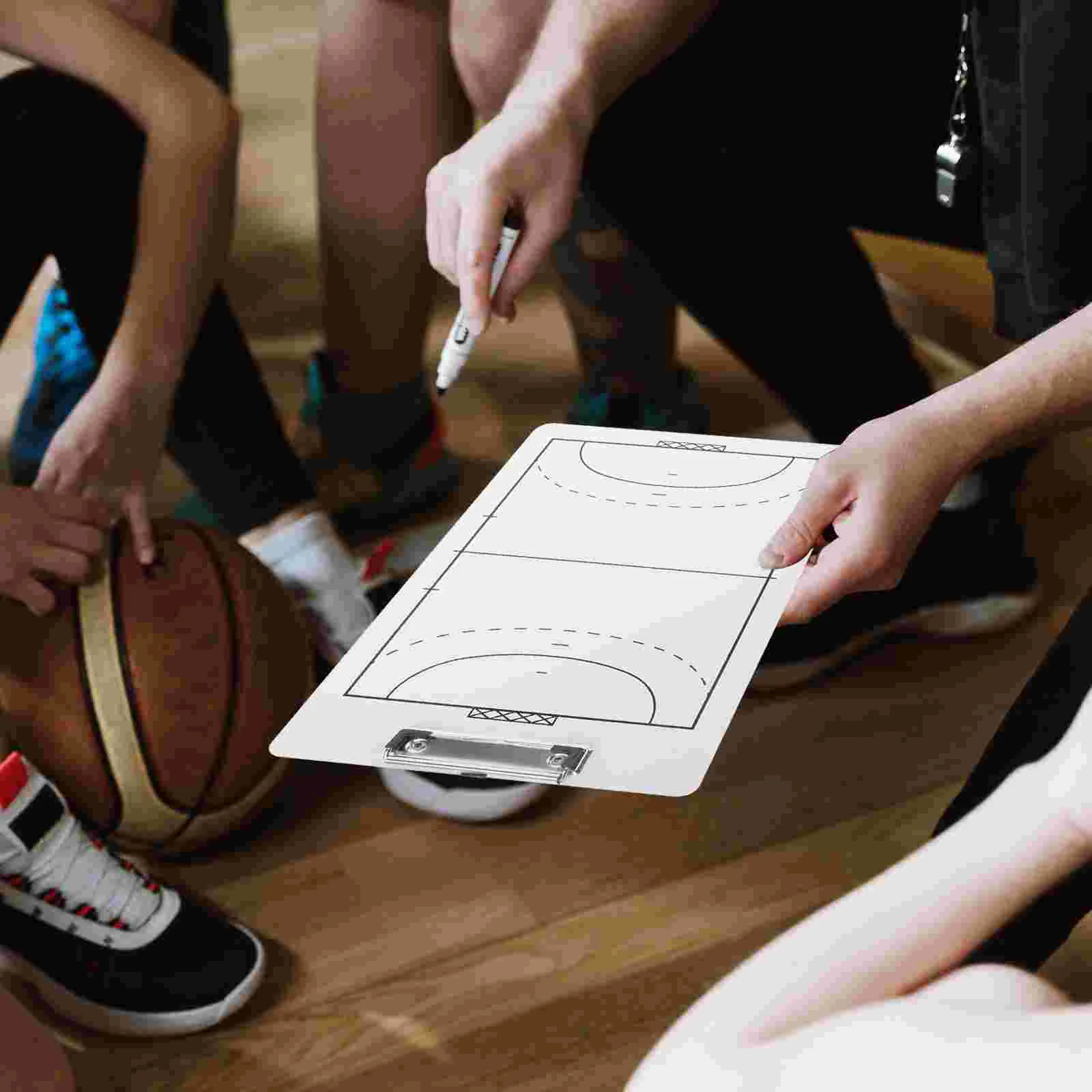 Basketball Dry Erase Board for Coaches Handball Competition Accessory Sports Whiteboard