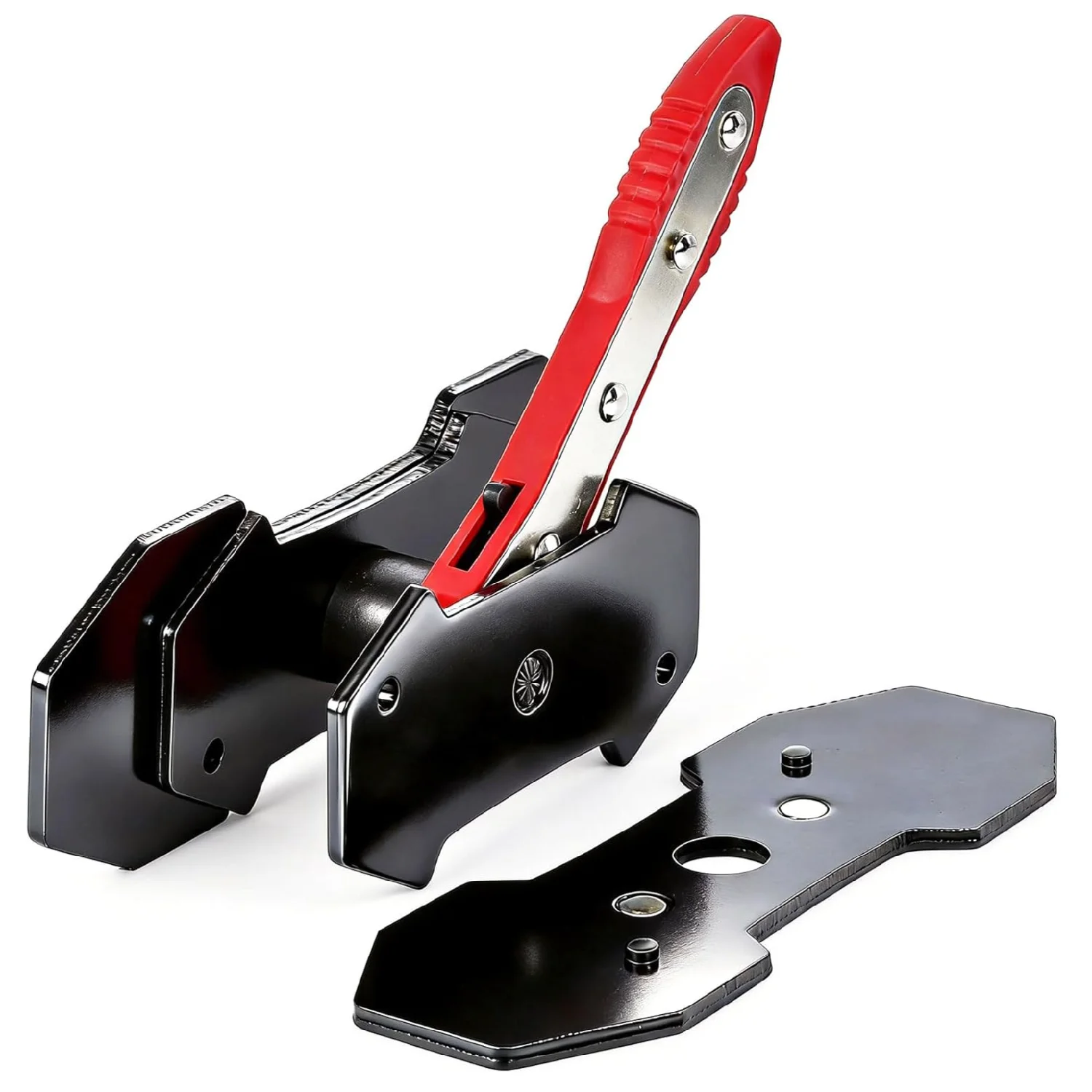 

Brake Caliper Compression Tool 360° Ratcheting Piston Compressor 2 Steel Plates 2 Hooks for Single Twin Quad Pistons Cars Trucks