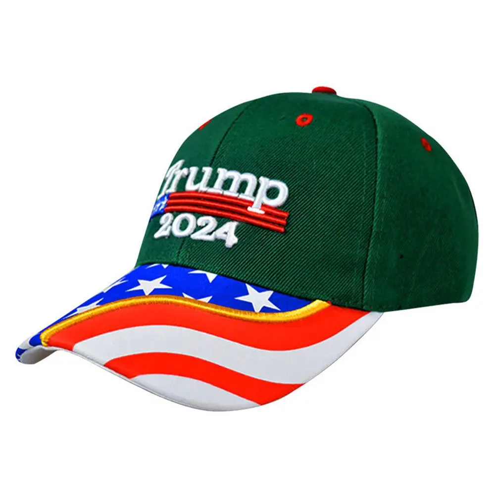 2022 New Adjustable Camo Caps Trump 2024 US Flag Baseball Cap Trump Cotton Hats Trump Supporters Outdoor Sports Cap