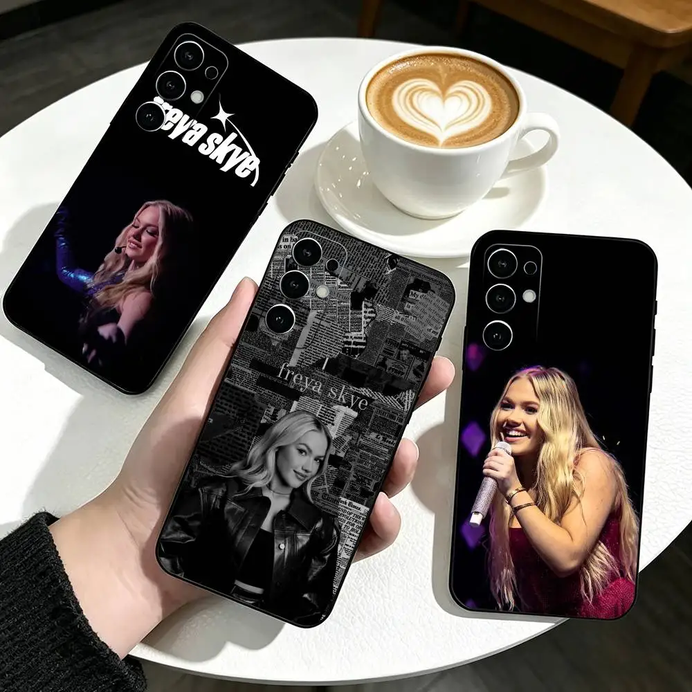 F-Freya Skye S-Singers Phone Case Black Silicone Soft For Samsung S25,S24,S21,S22,S23,S30,Ultra,S20,Plus,Fe,Lite