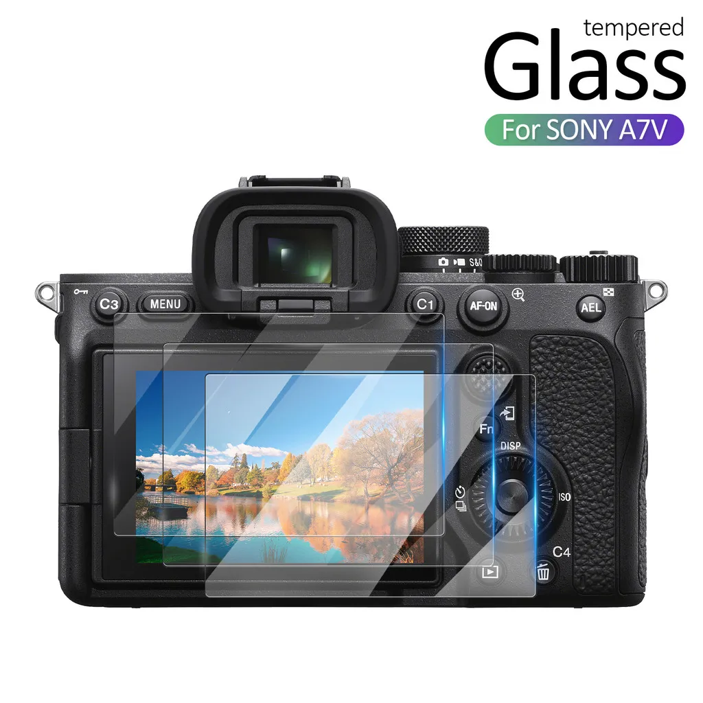 2PCS 2.5D 9H Tempered Glass for Sony ZV1/ZV-1 II ZV1II/ZV-1F ZV-E10 ZVE10 A6700 A6400 A6300 A6000 Camera Screen Protective Film