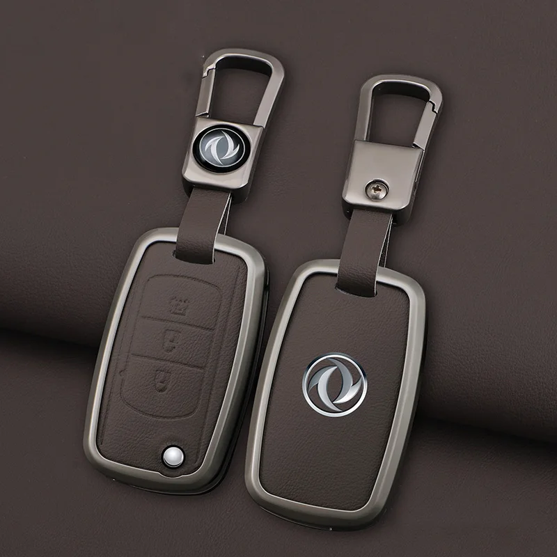 Alloy Car Key Cover Remote Fob Case Protector Keychain Holder Auto Accessories For DFSK Dongfeng Fengguang 580 DFM Glory 560 500