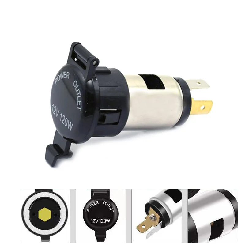 Cigar Lighter Socket DC 12V Car Cigarette Lighter 12V Female Power Socket Replacement Is Applicable To Truck RV