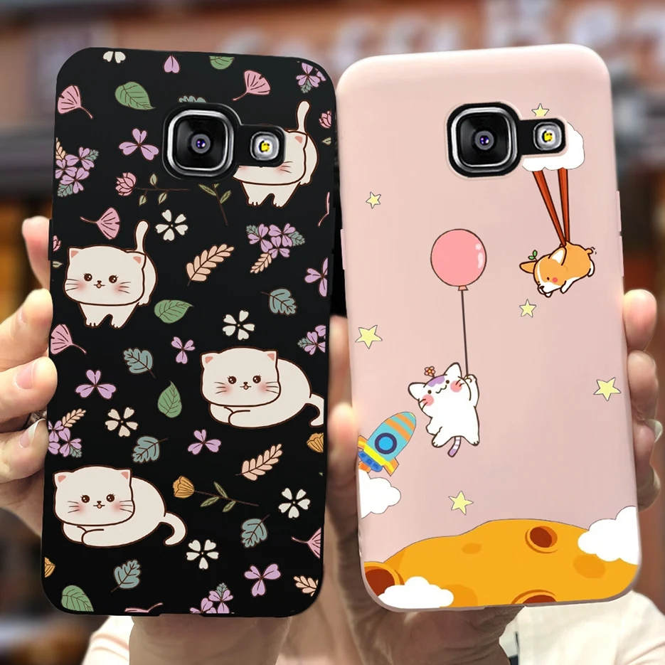 For Samsung Galaxy A5 2016 Case SM-A510F Cute Dinosaur Cartoon Back Cover Phone Case For Samsung Galaxy A5 2017 A520F Soft Shell