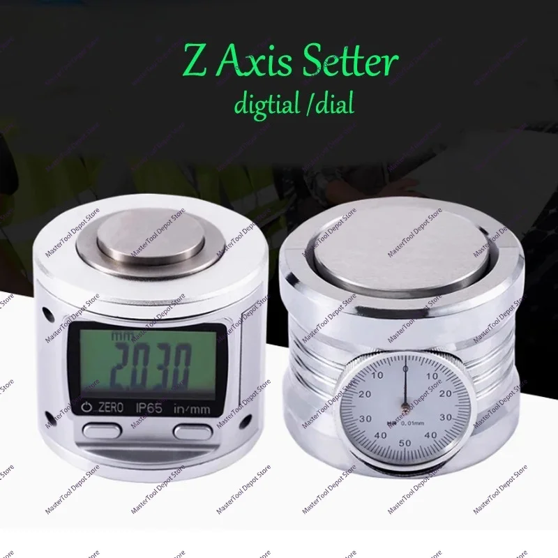 Digital Z-axis Setter, Tool Aligner, Magnetic Z-axis Zero Positioner, Tool Calibration Length Setter