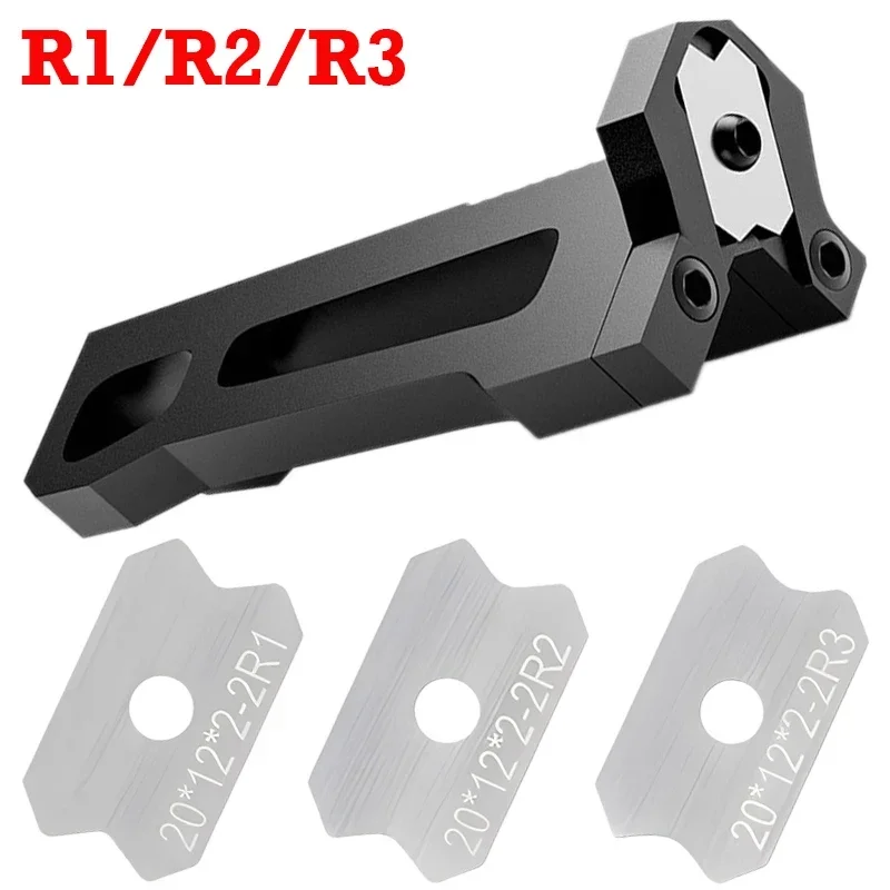 Carpintaria Blade Edge Corner Planer, chanfrar raspador de filé, Plaina manual para rebarbação de madeira, Ferramentas de carpintaria, R1 R2 R3