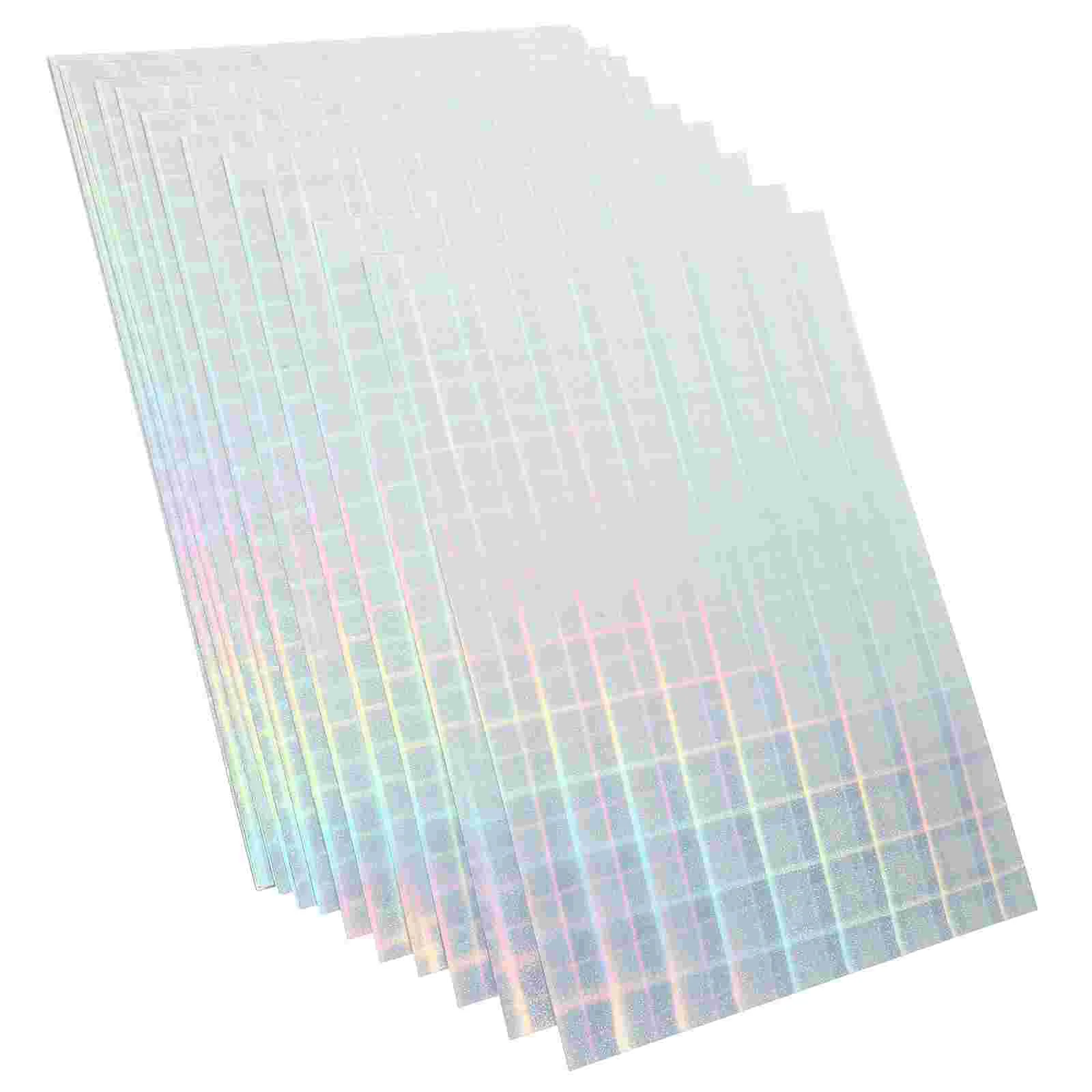 20 Sheets Holographic Printing Paper Printer Sticker Nail Stickers Label Printable Name for Coated