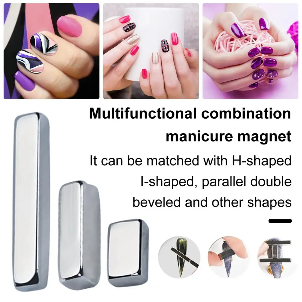 Nagelmagnetwerkzeug, hoher Magnetismus, Nagelwerkzeug, Katzenaugen, Nagelmagnet-Set für DIY-Maniküre, Doppelkopf-Magnetstab mit für Gel