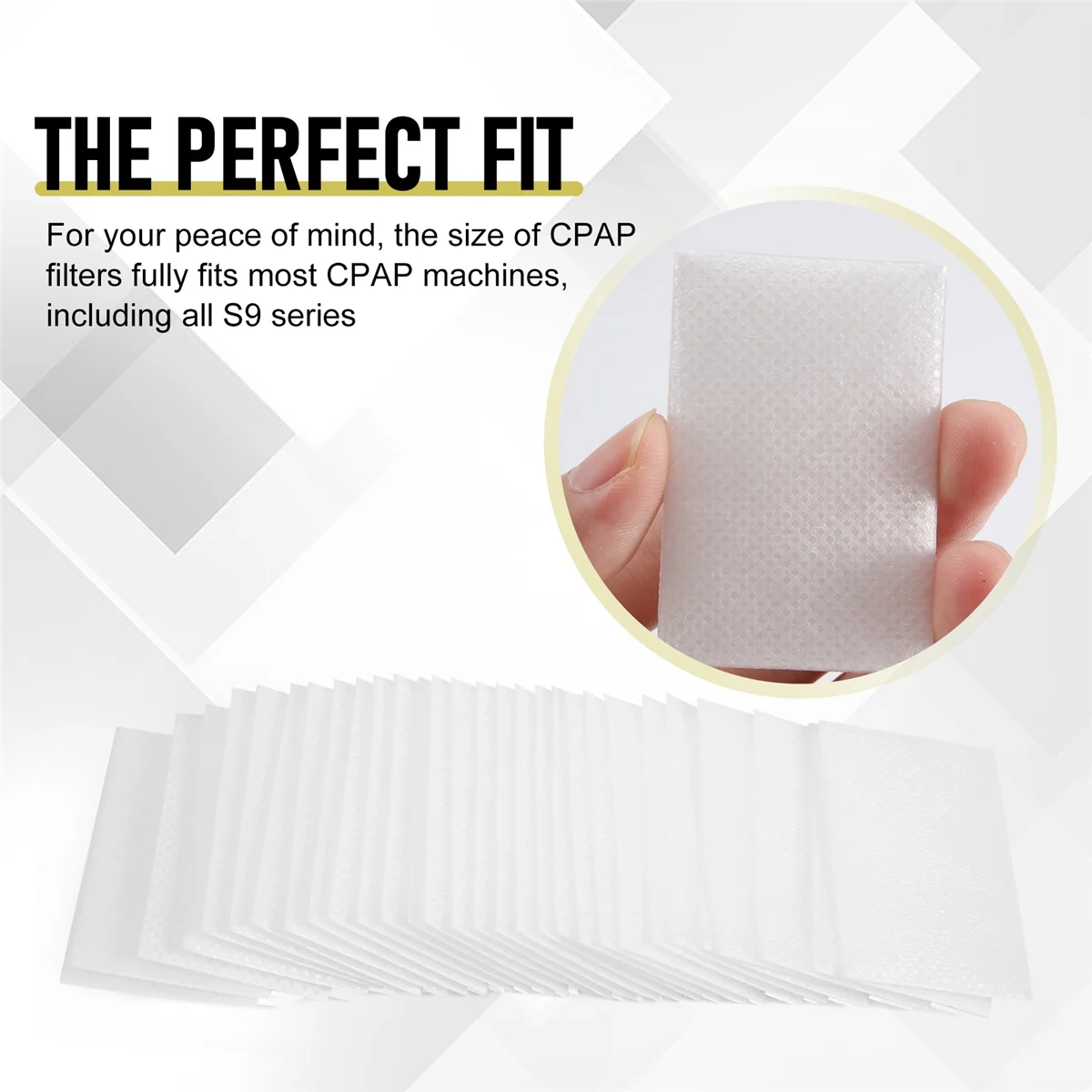 30Pcs Disposable Air Filters Premium Disposable Universal Replacement Filters for ResMed AirSense 10 AirCurve10 S9