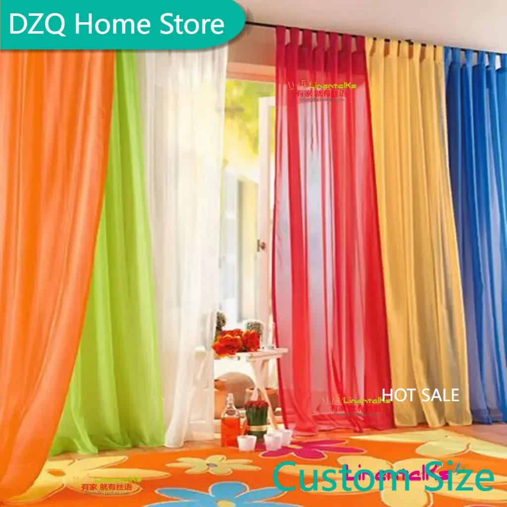 

Curtains black and white drapes Sheer yam tulle Orange Tulle for ivory curtains green curtains wedding ceiling WP184C
