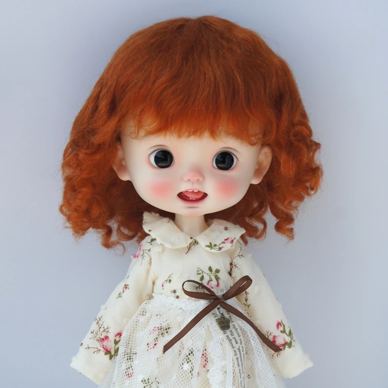 Jusuns Doll wig Hair JD012 Short Baby wave  Sophia mohair  BJD Hair  1/3 QBaby Pullip  Blythes Doll Accessories