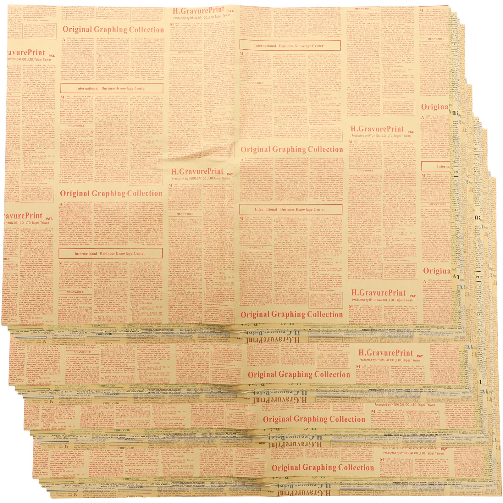 กระดาษห่อของขวัญลายหนังสือพิมพ - Flower Wrap Kraft บทวิจารณ์และราคา