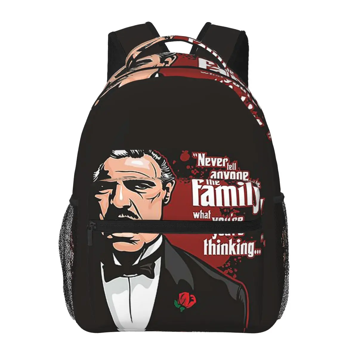 

The Godfath Backpacks Boys Girls Bookbag Students School Bags Cartoon Laptop Rucksack Shoulder Bag Large Capacity