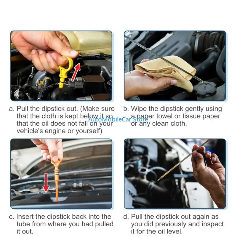 G8TE High Temperature Resistant Engine Oil Dipstick Accuracy Calibrated Oil Level Gauges Replaces 9497557 for S70 V70 XC70