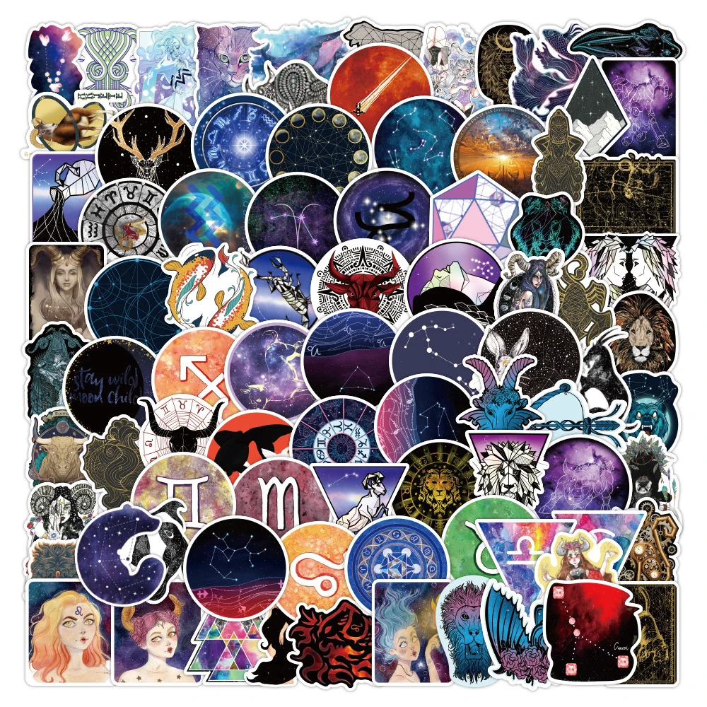 10/30/50/100PCS Milky Way Constellation Stickers Aesthetic Graffiti Decals DIY Laptop Phone Notebook Fridge Sticker Kids Toys