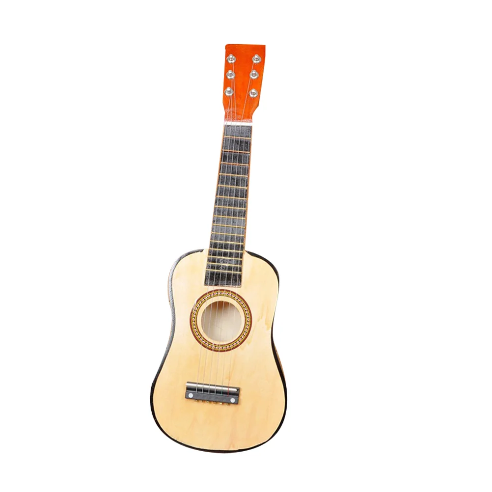 

21 Inch Beginner Guitar Kids' Musical Instrument Model Folk Wooden Bamboo Acoustic
