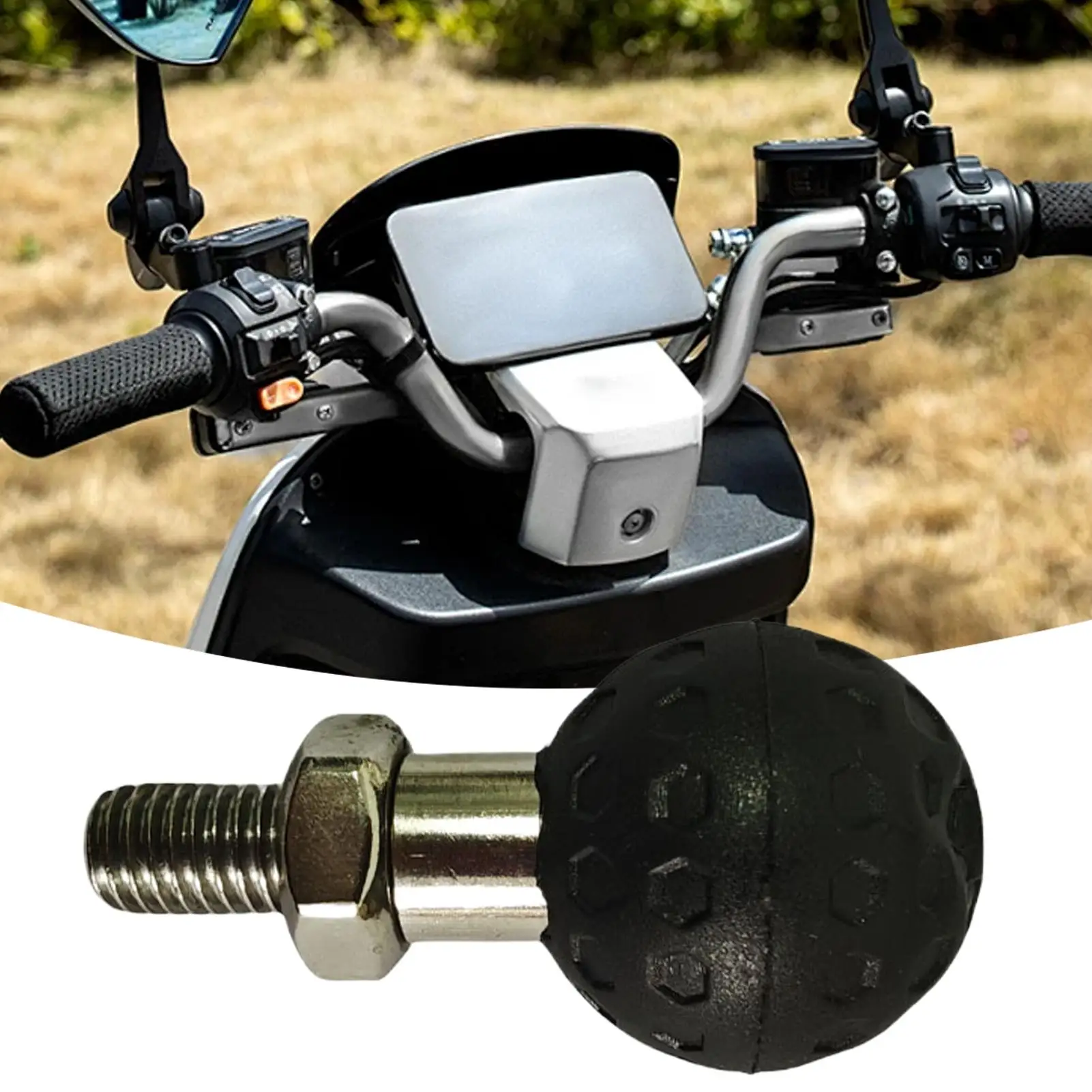 Handlebar Clamp Base For Motorcycle Motorbike Handlebar Ball Clamp Mount Base Alloy Support 360-Degree Rotation For Urban Road