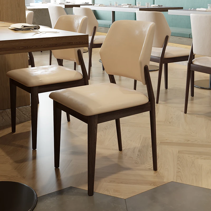 Dining Cabins Set Hotel Restaurant Dining Chairs and Tables Restaurant Furniture Wooden Legs Chair Sets