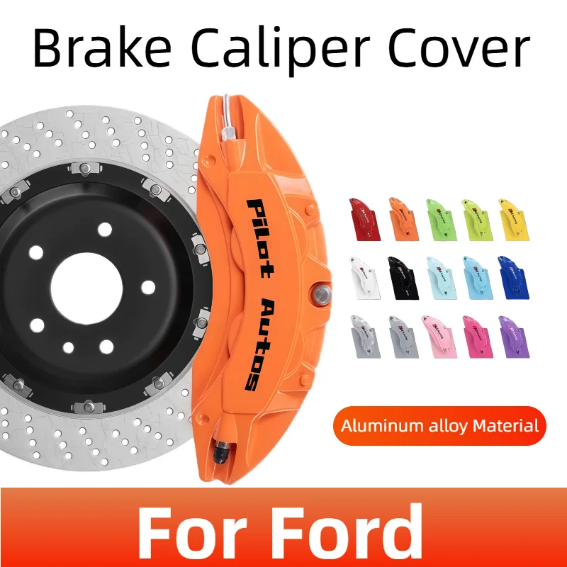 Para Ford cubierta de pinza de freno aleación de aluminio Metal para Ford Ranger Focus F15 MK4 Mondeo Mustang Fiesta Fusion Explorer Raptor