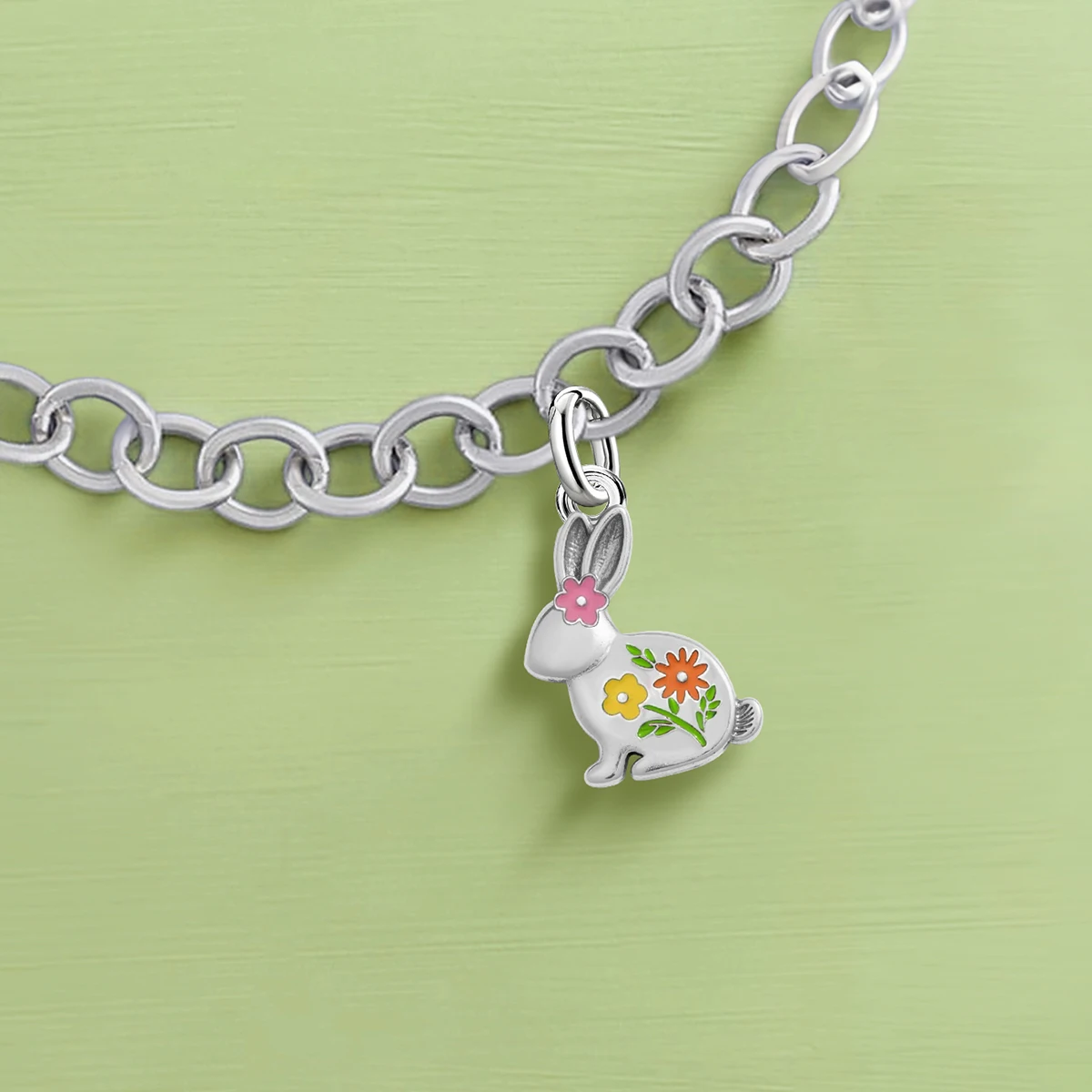 

Adjustable 925 Sterling Silver Vintage Pendants Rabbit Butterfly Flowers Charms Beads Fit Original Bracelet Necklace DIY Jewelry